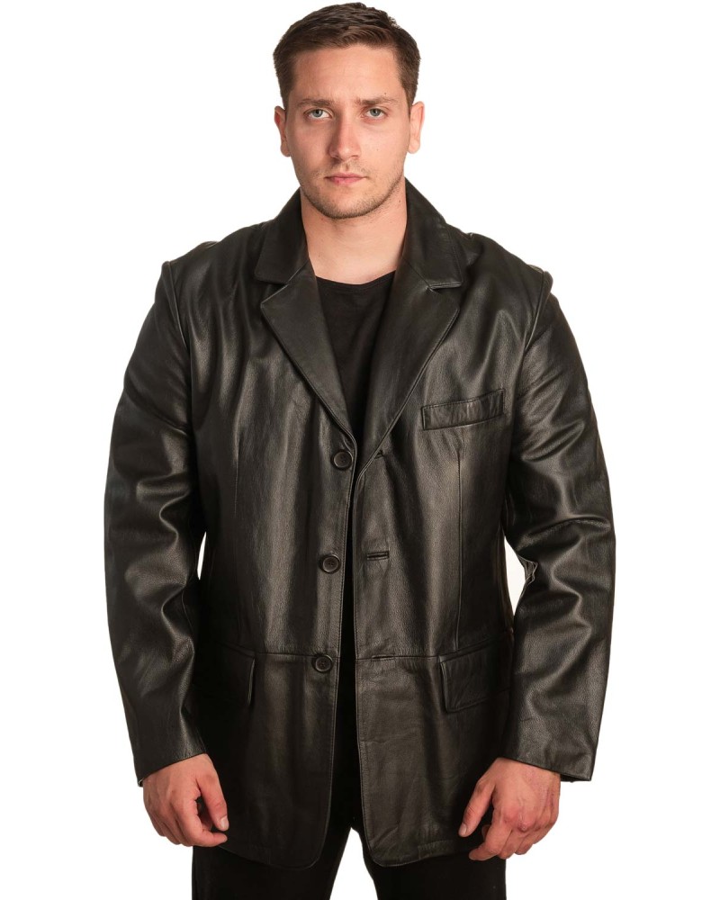 Γνήσιο Ανδρικό Δερμάτινο Σακάκι - Α388