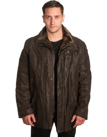 Γνήσιο Ανδρικό Δερμάτινο Μπουφάν – A390