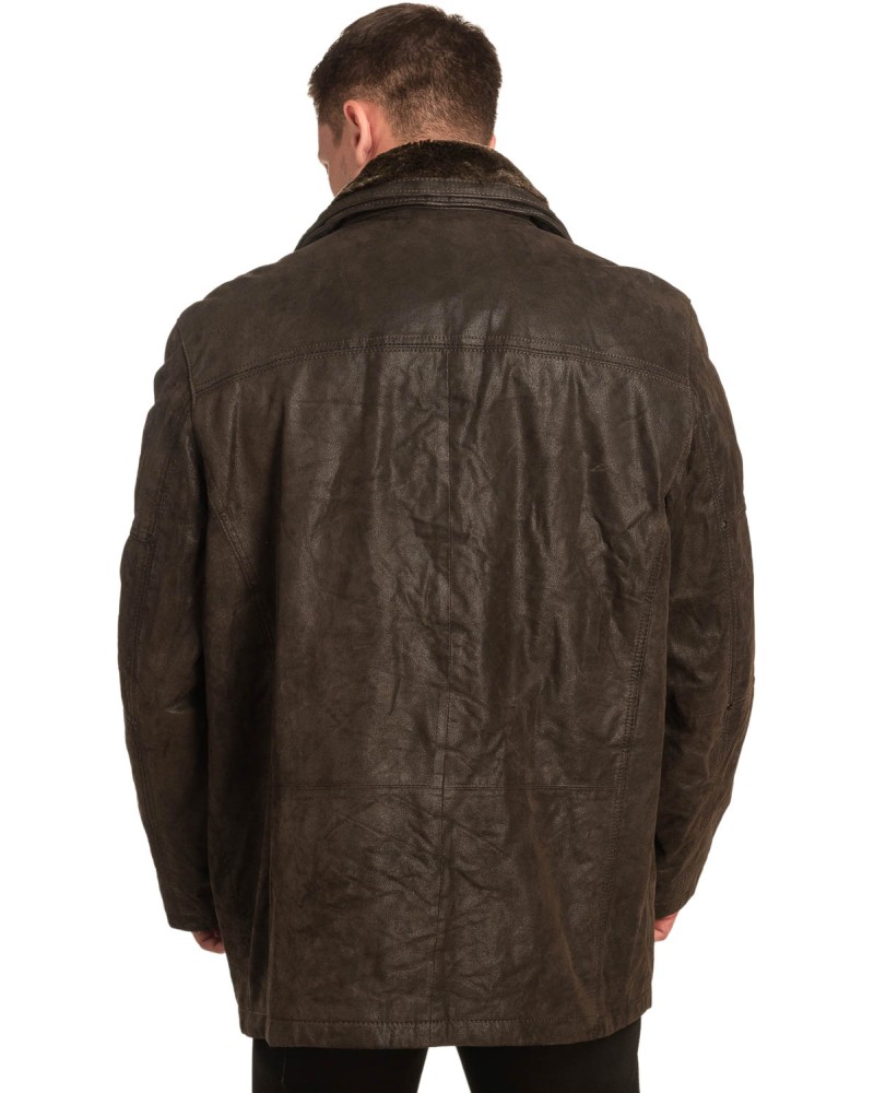 Γνήσιο Ανδρικό Δερμάτινο Μπουφάν – A390