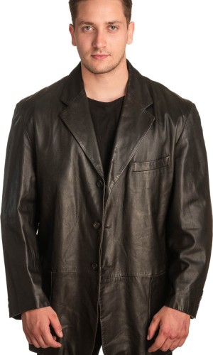  Γνήσιο Ανδρικό Δερμάτινο Μπουφάν - A392
