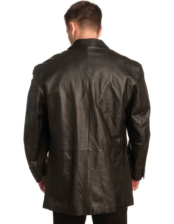  Γνήσιο Ανδρικό Δερμάτινο Μπουφάν - A392