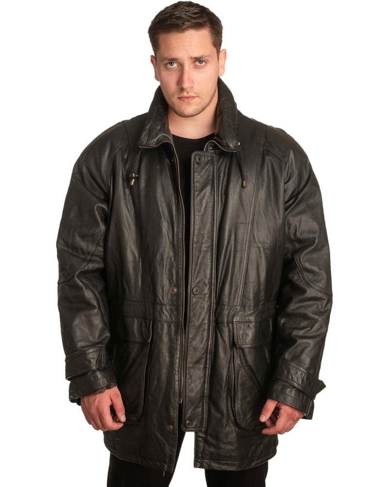 Γνήσιο Ανδρικό Δερμάτινο Μπουφάν – A394