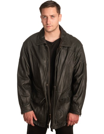 Γνήσιο Ανδρικό Δερμάτινο Μπουφάν – A395