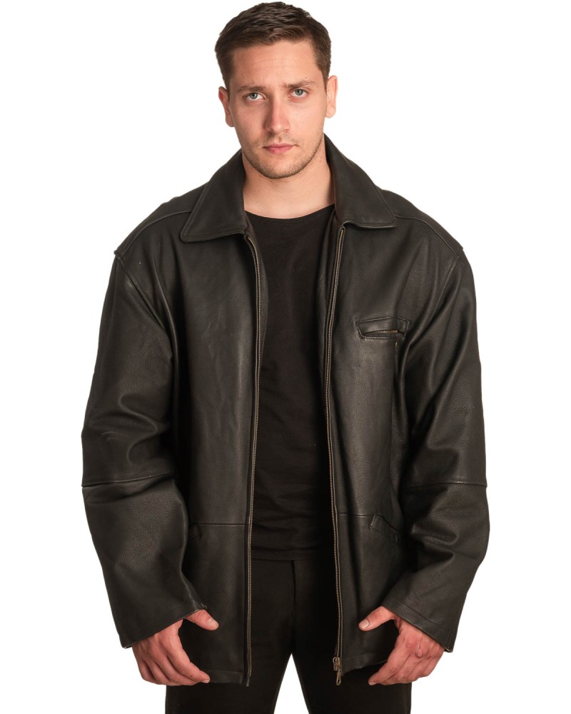 Γνήσιο Ανδρικό Δερμάτινο Μπουφάν – A396