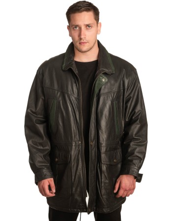 Γνήσιο Ανδρικό Δερμάτινο Μπουφάν – A397