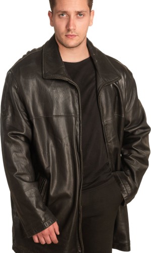  Γνήσιο Ανδρικό Δερμάτινο Μπουφάν - A398