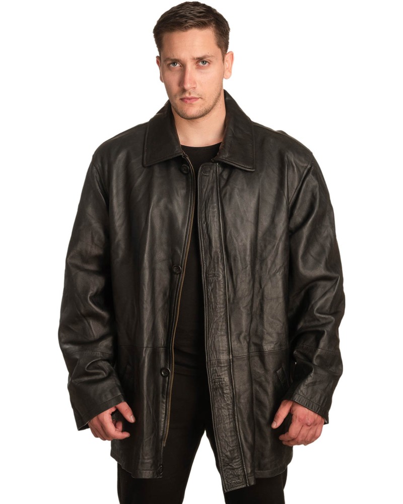 Γνήσιο Ανδρικό Δερμάτινο Μπουφάν – A403