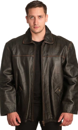 Γνήσιο Ανδρικό Δερμάτινο Μπουφάν – A404