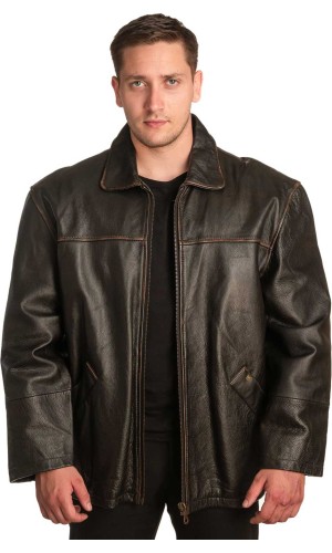 Γνήσιο Ανδρικό Δερμάτινο Μπουφάν – A404