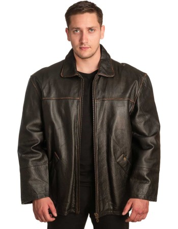 Γνήσιο Ανδρικό Δερμάτινο Μπουφάν – A404