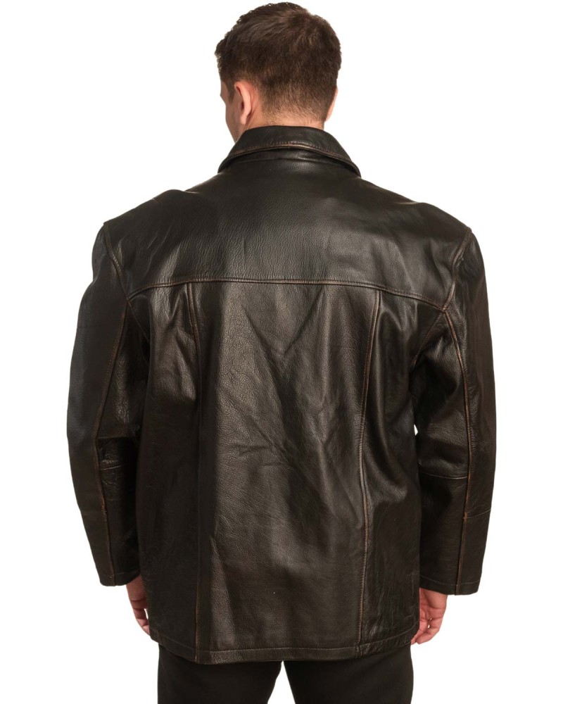 Γνήσιο Ανδρικό Δερμάτινο Μπουφάν – A404