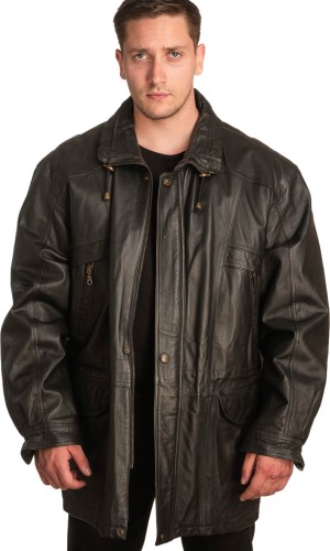 Γνήσιο Ανδρικό Δερμάτινο Μπουφάν – A406