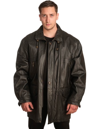 Γνήσιο Ανδρικό Δερμάτινο Μπουφάν – A406