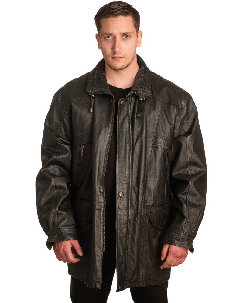 Γνήσιο Ανδρικό Δερμάτινο Μπουφάν – A406