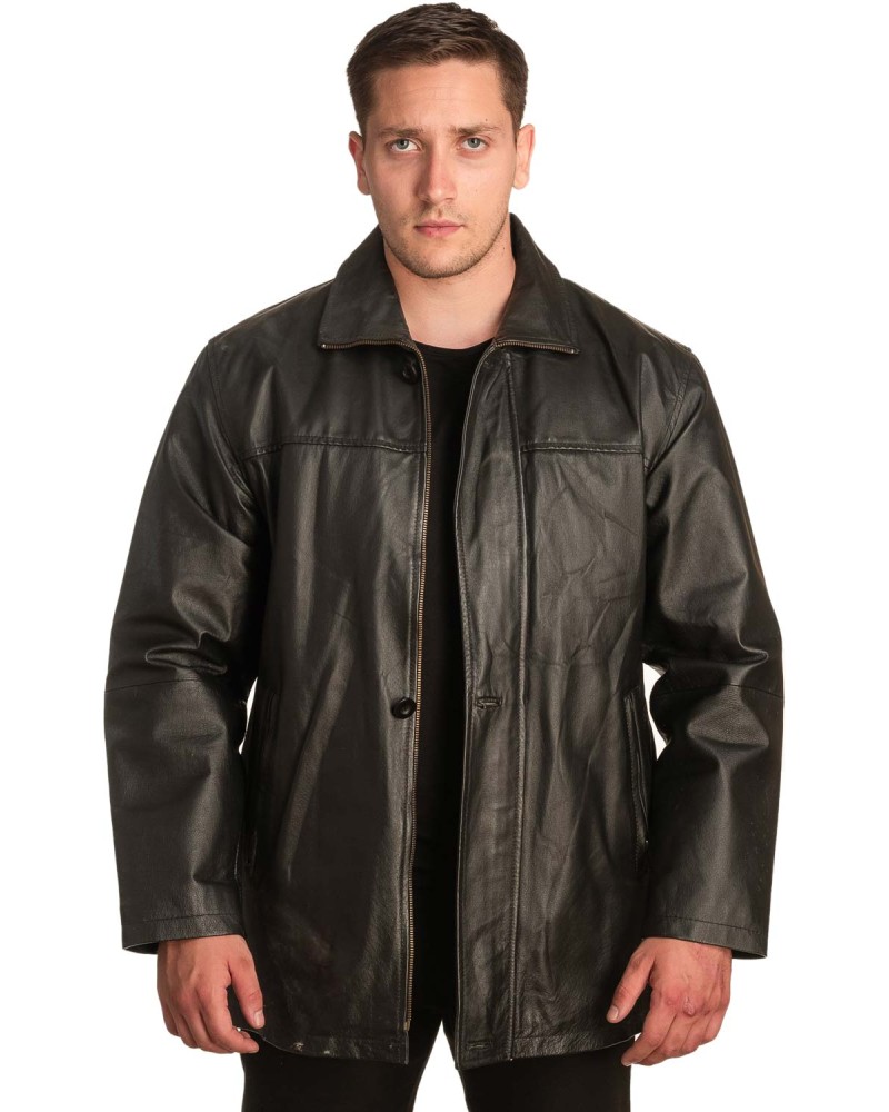 Γνήσιο Ανδρικό Δερμάτινο Μπουφάν – A407