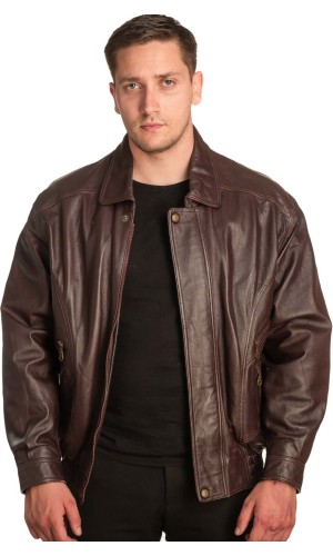 Γνήσιο Ανδρικό Δερμάτινο Μπουφάν – A415