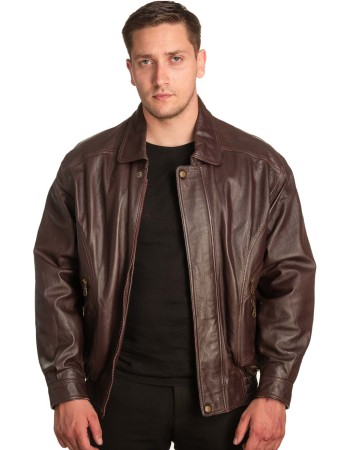 Γνήσιο Ανδρικό Δερμάτινο Μπουφάν – A415