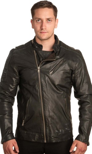 Γνήσιο Ανδρικό Δερμάτινο Μπουφάν – A421