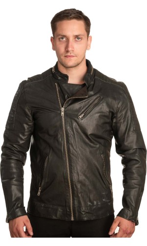 Γνήσιο Ανδρικό Δερμάτινο Μπουφάν – A421