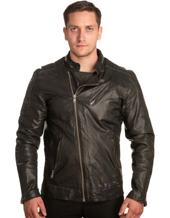 Γνήσιο Ανδρικό Δερμάτινο Μπουφάν – A421