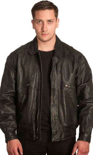 Γνήσιο Ανδρικό Δερμάτινο Μπουφάν – A422