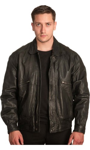 Γνήσιο Ανδρικό Δερμάτινο Μπουφάν – A422