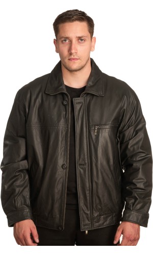 Γνήσιο Ανδρικό Δερμάτινο Μπουφάν – A427