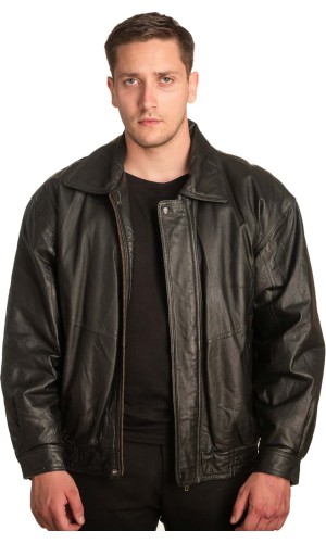 Γνήσιο Ανδρικό Δερμάτινο Μπουφάν – A428