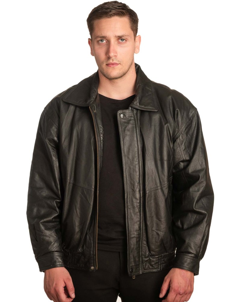 Γνήσιο Ανδρικό Δερμάτινο Μπουφάν – A428