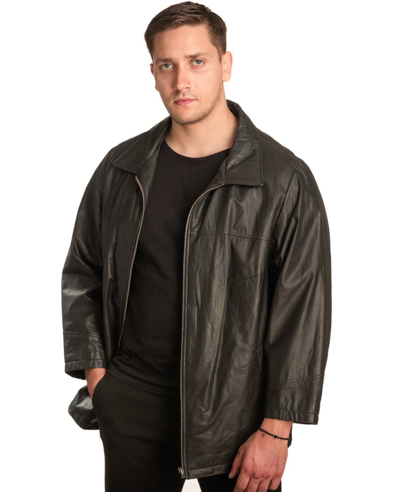 Γνήσιο Ανδρικό Δερμάτινο Μπουφάν – A431