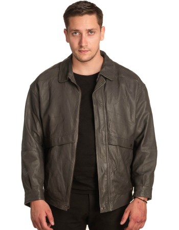 Γνήσιο Ανδρικό Δερμάτινο Μπουφάν – A435