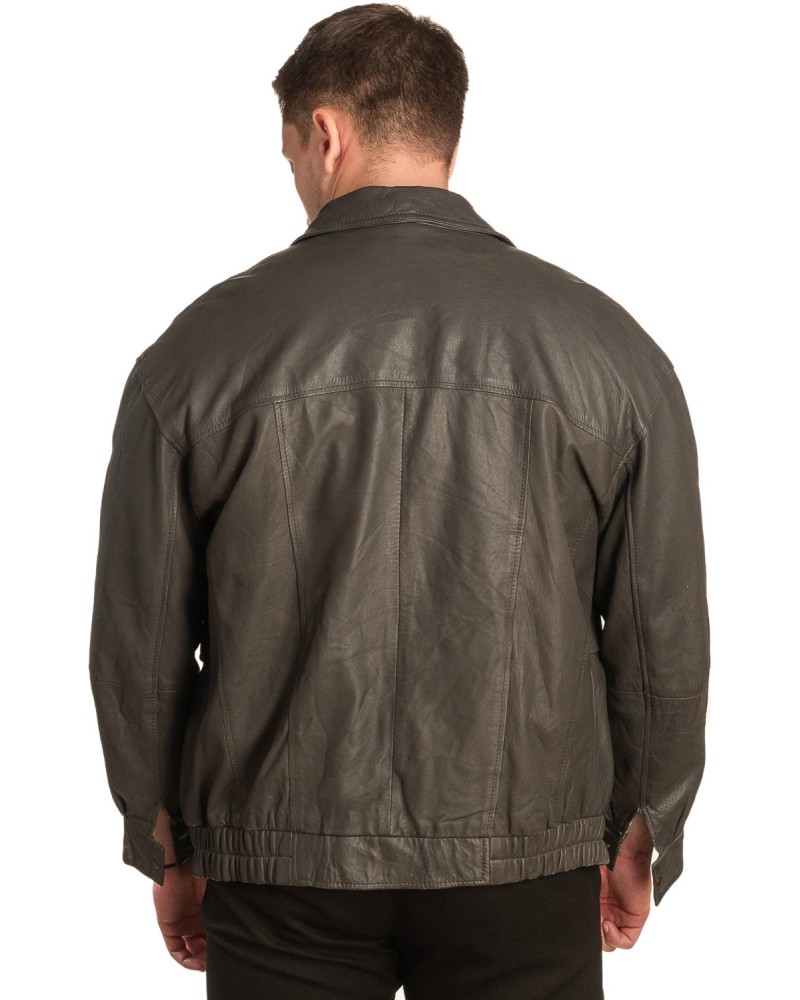 Γνήσιο Ανδρικό Δερμάτινο Μπουφάν – A435
