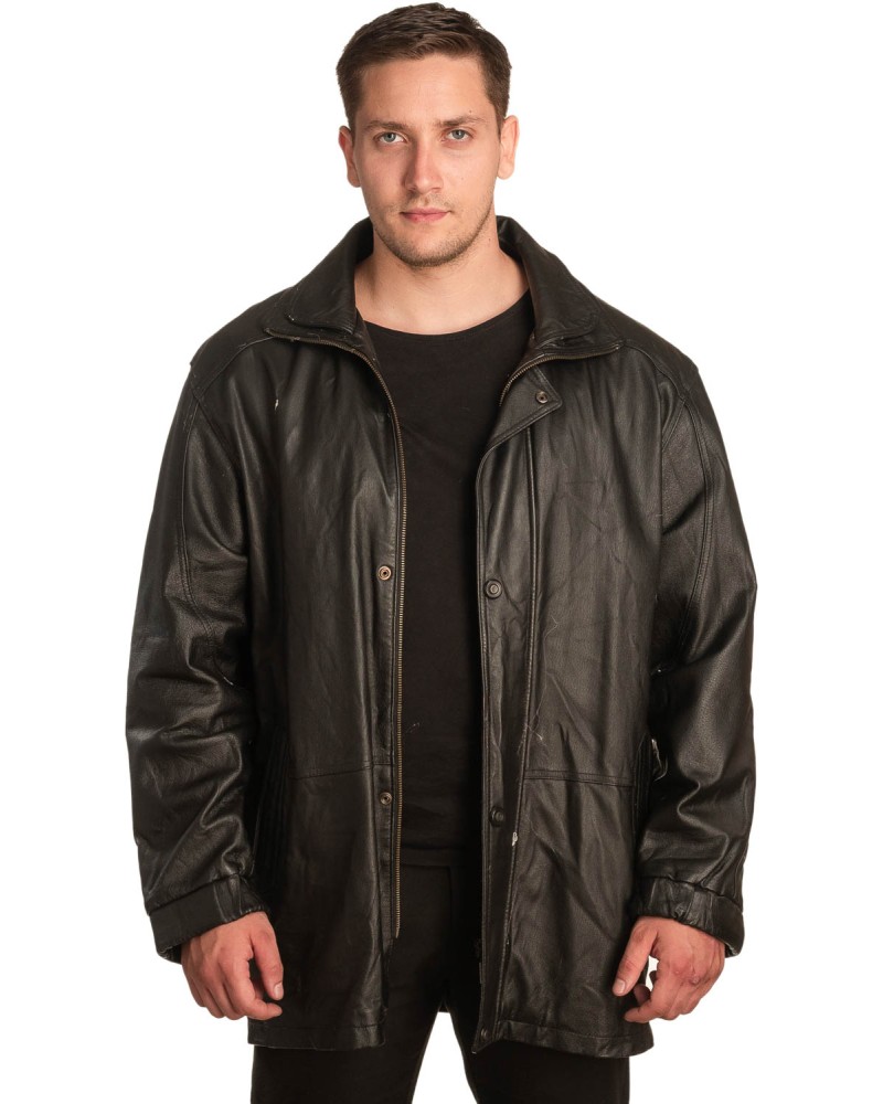 Γνήσιο Ανδρικό Δερμάτινο Μπουφάν – A437
