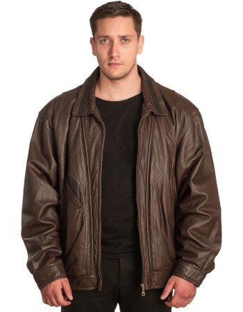 Γνήσιο Ανδρικό Δερμάτινο Μπουφάν – A438