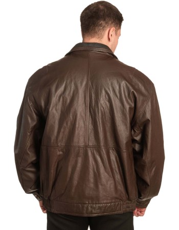 Γνήσιο Ανδρικό Δερμάτινο Μπουφάν – A438