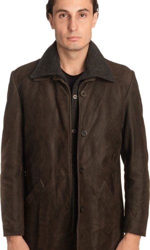 Γνήσιο Ανδρικό Δερμάτινο Μπουφάν – A443