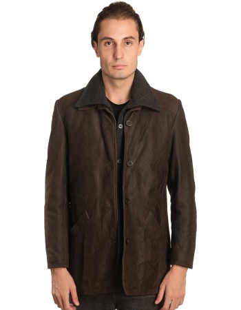 Γνήσιο Ανδρικό Δερμάτινο Μπουφάν – A443