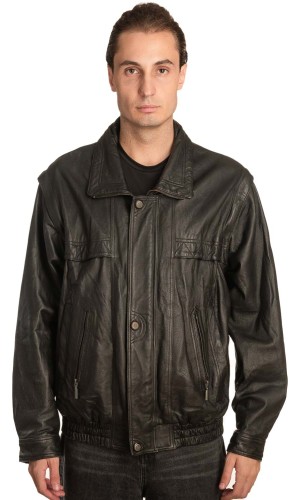 Γνήσιο Ανδρικό Δερμάτινο Μπουφάν – A445