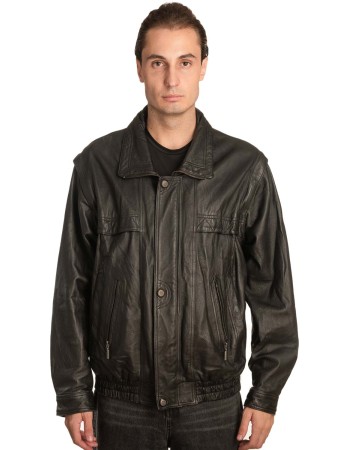 Γνήσιο Ανδρικό Δερμάτινο Μπουφάν – A445