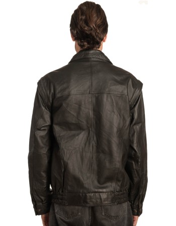 Γνήσιο Ανδρικό Δερμάτινο Μπουφάν – A445
