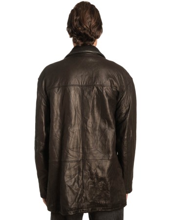  Γνήσιο Ανδρικό Δερμάτινο Μπουφάν - A447