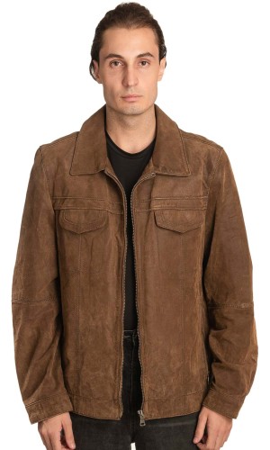 Γνήσιο Ανδρικό Δερμάτινο Μπουφάν – A453