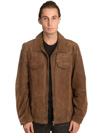 Γνήσιο Ανδρικό Δερμάτινο Μπουφάν – A453