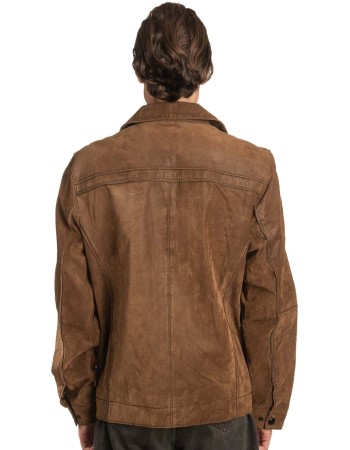 Γνήσιο Ανδρικό Δερμάτινο Μπουφάν – A453