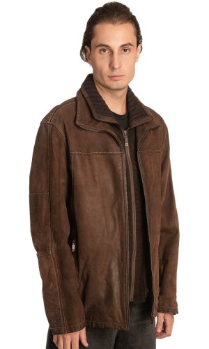 Γνήσιο Ανδρικό Δερμάτινο Μπουφάν – A461