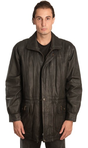 Γνήσιο Ανδρικό Δερμάτινο Μπουφάν – A462