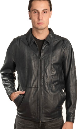Γνήσιο Ανδρικό Δερμάτινο Μπουφάν – A466