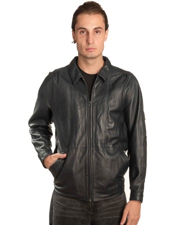 Γνήσιο Ανδρικό Δερμάτινο Μπουφάν – A466