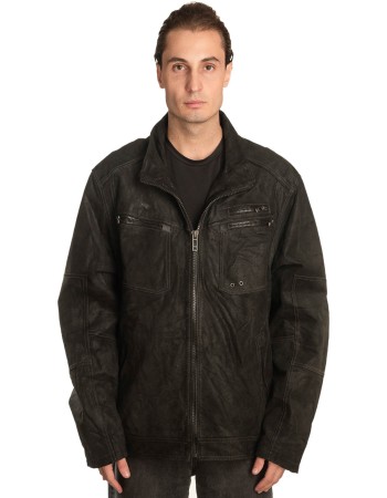 Γνήσιο Ανδρικό Δερμάτινο Μπουφάν – A471