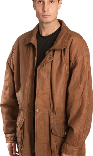 Γνήσιο Ανδρικό Δερμάτινο Μπουφάν – A475